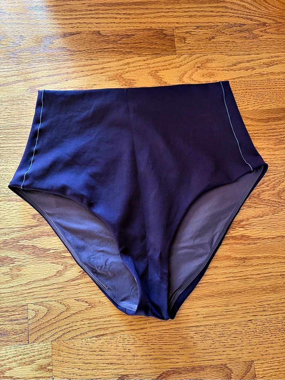 Left On Friday Hi Tide Bottom High Waist Bikini Bottom Purple XL